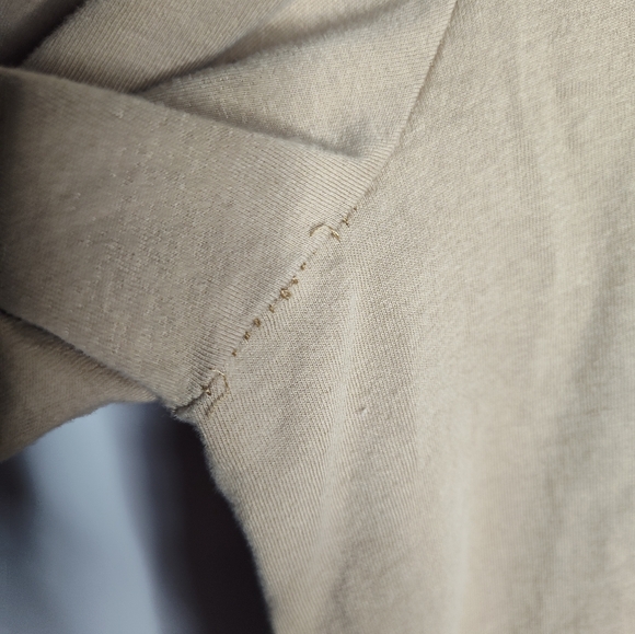 Pomander Place Tuckernuck Vesty Puff Sleeve Top size L Tan - Picture 4 of 9